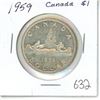 Image 1 : 1959 Canada Silver Dollar