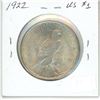Image 2 : 1922 USA Peace Silver Dollar