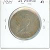 Image 2 : 1925 USA Peace Silver Dollar