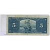 Image 2 : 1937 Bank of Canada $5, BC-23c, Coyne/Towers, # E/S 2899226