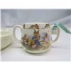 Image 3 : 851. Royal Doulton Bunnykins mug and porridge bowl, made in England