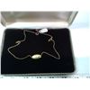 Image 2 : 875. 18 kt gold necklace (marked 750) with 1/32ct diamond, 2.03 grams