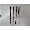 Image 2 : 902. Lot of 4 beaded drops, made in Czechoslovakia