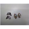 926. Two pair of clip earrings marked Continental