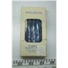 947. Walbed Blue Glass Beads in glass vials, original box, marked “15 cents each” (10)