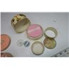 Image 3 : 953. Lot of vintage powder boxes and small ring box