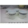 Image 2 : 961. Pyrex coffee mugs, set of 4, Old Town Blue pattern, 1972-82