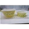 Image 2 : 963. Pyrex bowl and 750 ml casserole, Shenandoah pattern, 1981-86