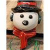 Image 1 : Mid century, Frosty the Snowman Head, plug in blow mould.