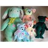 Image 2 : Ty Beanie Baby occasion bears. 1998 “Hippity Rabbit”, (2) 2001 Eggs 2, BB Birthday &  2001 Holiday B