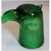 Image 3 : Green glass eagle bottle.