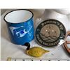 Image 2 : Ducks Unlimited hat with #2 of 10 metal crest & drink coasters. Copper duck trivet & other collectib