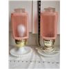Image 5 : Vintage Boudoir lamps on milk glass base. Matches # 1047