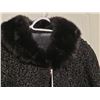 Image 2 : Vintage black Persian Lamb coat with mink collar.