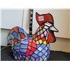 Image 6 : Stained glass rooster lamp.