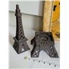 Image 2 : Fibreglass Moulin Rouge tray & cast iron Eiffel tower candle burner.