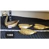 Image 1 : Vintage brass swan with 3 removable wing ashtrays.