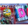 Image 6 : Large lot of all seasons decorations & party supplies. Includes party vests, liquor tickets & more.