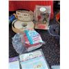 Image 8 : Large lot of all seasons decorations & party supplies. Includes party vests, liquor tickets & more.