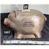 Image 1 : Rare metal 1960's Safeway Employee Association Bank, made by Bantrico, Chicago.