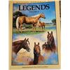 Image 7 : Barn board double photo frame, western leather belt from Italy & legend horse book.