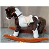 Image 2 : Fuzzy child”s rocking horse. Squeeze ear, horse will whiny.