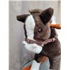 Image 6 : Fuzzy child”s rocking horse. Squeeze ear, horse will whiny.