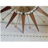 Image 3 : Mid century starburst Westclox wall clock.