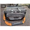 Image 1 : CineBags Large professional camera carrying case on wheels, with cushioned dividers. Some fraying.