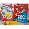 Image 2 : 5 Vintage Dr. Seuss books including On Beyond Zebra (1955 banned). Other 4 print dates 1962, 1965, 1