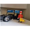 Image 5 : Vintage 1981 Playmobile Esso Service Station, 1974 people & 1965 Shelby Cobra diecast car.