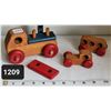 Image 1 : 3 mid century wooden Rascal toys made in Canada.