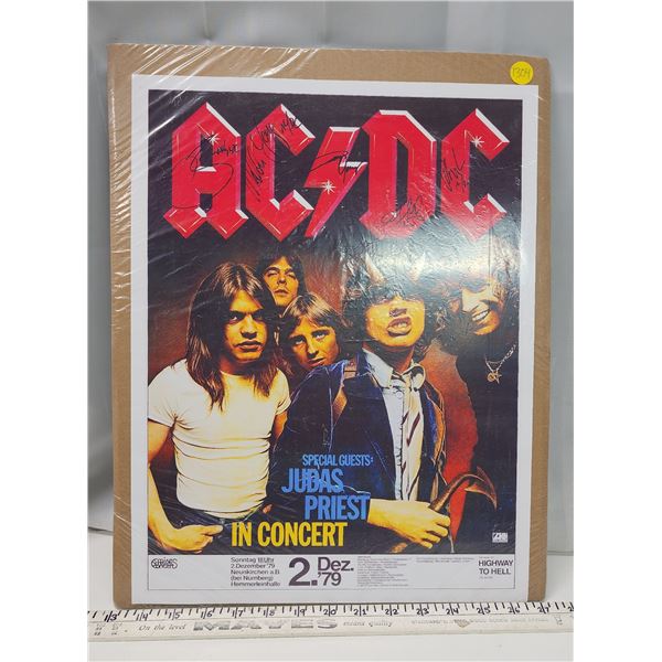 ACDC signed concert poster - Schmalz Auctions