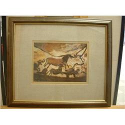 Cave Lithograph