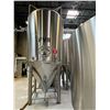 Image 2 : LARGE CONE BASE STAINLESS STEEL COMMERCIAL BREWERY FERMENTATION TANK WITH FRONT PORT & NEMA 4X