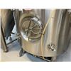 Image 2 : SMALL ROUND BOTTOM 2400 LITRE STAINLESS STEEL COMMERCIAL BREWERY FERMENTATION TANK WITH FRONT