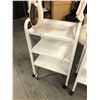 Image 2 : WHITE 22" WIDE MOBILE SPA CART COMES WITH 2 ARTICULATING MAGNIFYING LIGHTS