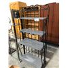 Image 1 : GREY/BLACK 69"H WINE RACK