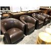 Image 1 : 4 BROWN LOUNGE CHAIRS