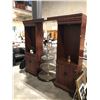 Image 2 : MAHOGANY 80" X 76" 15" WALL UNIT