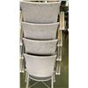 Image 2 : 4 STACKING PATIO CHAIRS