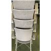 Image 3 : 4 STACKING PATIO CHAIRS