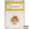 Image 1 : 1931-S Wheat Cent PGA MS65 RED