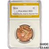 Image 1 : 1834 Large Cent PGA MS63 RED