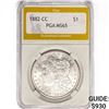Image 1 : 1882-CC Morgan Silver Dollar PGA MS65