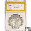 Image 1 : 1880-CC Morgan Silver Dollar PGA MS64+