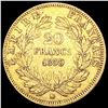 Image 2 : 1859 France .1867oz Gold 20 Francs CLOSELY UNCIRCU