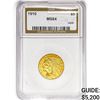Image 1 : 1910 $5 Gold Half Eagle NGS MS64