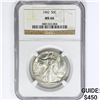 Image 1 : 1942 Walking Liberty Half Dollar NGC MS66