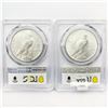 Image 2 : 1922-D Set (2) Silver Peace Dollar NGC MS61